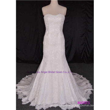 Perfeito puramente manual broche estilo clássico vestido de noiva